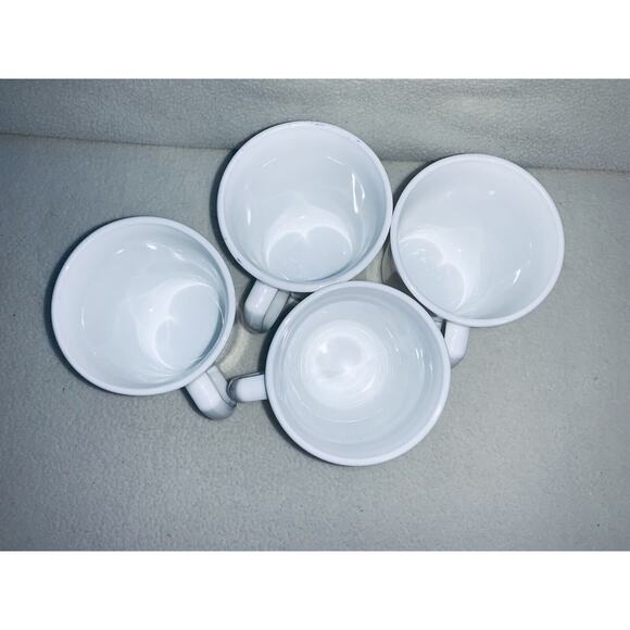 Set of 4 Corning Dutch Lattice Coffee Mug Vintage Coffee Cup s Tulip Heart USA - Picture 4 of 8